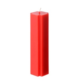 Свеча-крест 16 см красная
